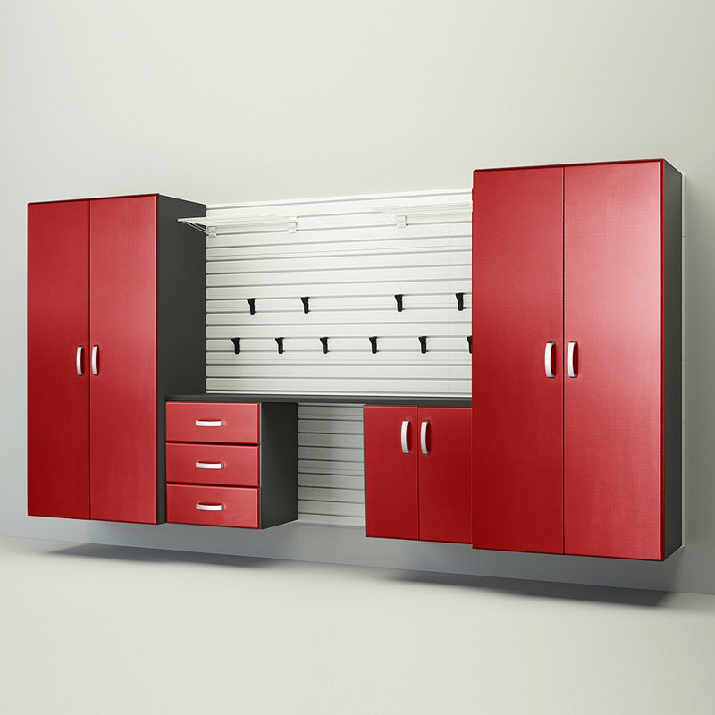 Flow Wall Ensemble d’armoires de rangement pour garage de luxe 17